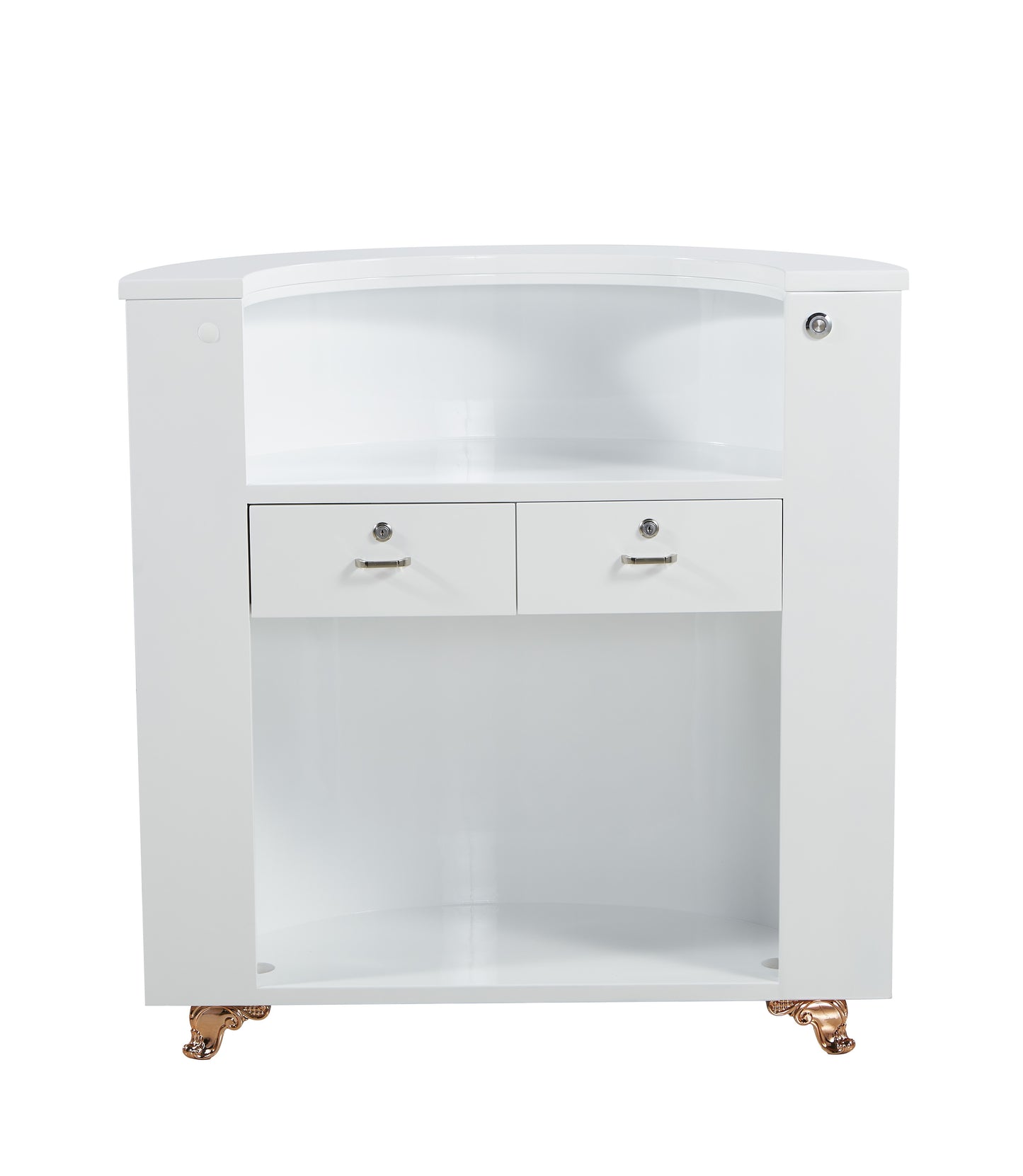 Beige Reception Desk