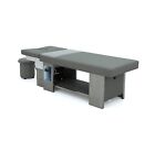 Gray Japanese Head Spa Therapy Shampoo Bed with Steamer, Hood and Stool