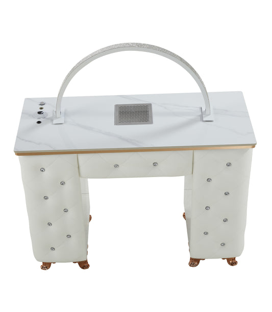 Half Moon Rhinestone LED lights for Manicure Table Nail Station